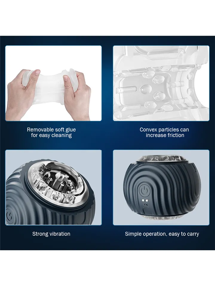 10-Mode Vibrating Stroker For Men - Strokeris 4 [full]