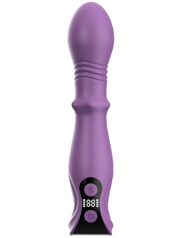 3-in-1 Thrusting Dildo With LCD Display - Vibratorius 1