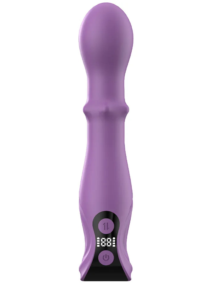 360 Triple Stimulation Vibrator LCD Display - Vibruojantis dildo 1