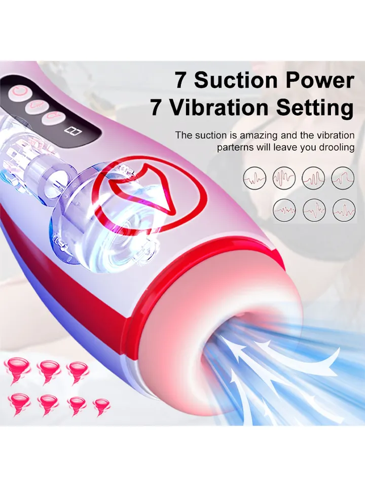7 Suction Power & 7 Vibration Masturbator - Automatinis masturbatorius 2 [full]