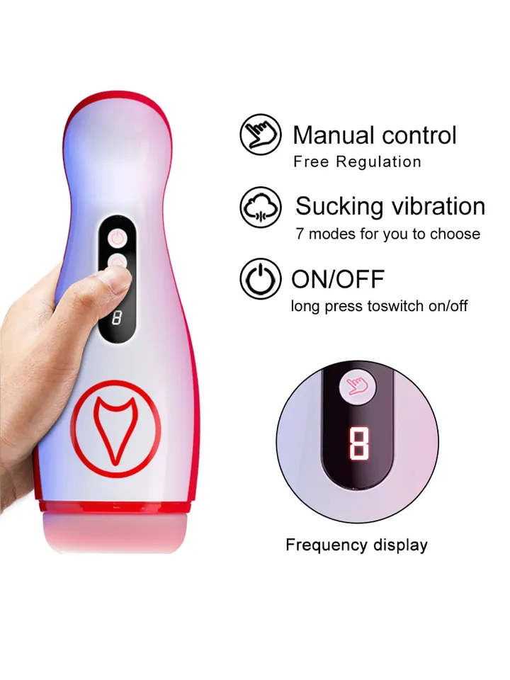 7 Suction Power & 7 Vibration Masturbator - Automatinis masturbatorius 4 [full]