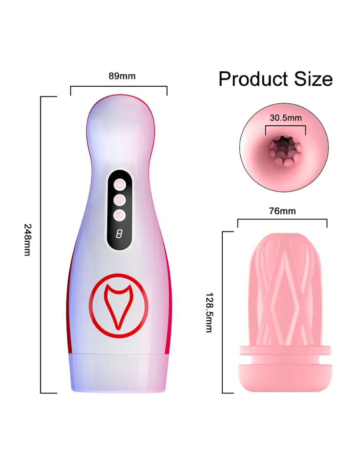7 Suction Power & 7 Vibration Masturbator - Automatinis masturbatorius 5 [full]
