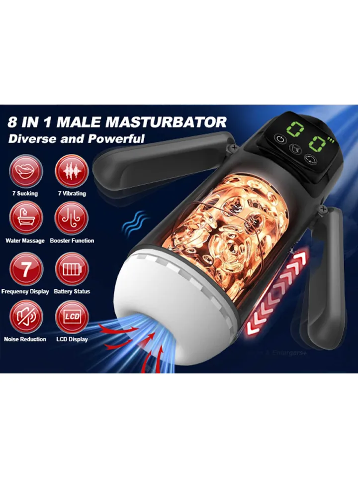 7 Vibration & Suction Functions Masturbator - Automatinis masturbatorius 4 [full]