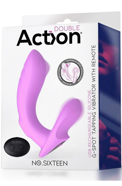 Action G-spot Vibrator With Clitoral Stimulation - G taško vibratorius 3