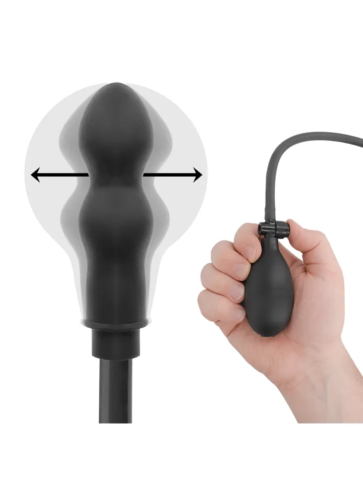 Addicted Toys Inflatable Double Butt Plug - Pripučiamas analinis kaištis 2 [full]