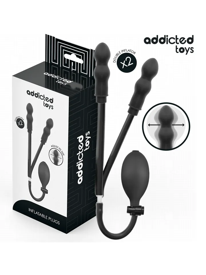 Addicted Toys Inflatable Double Butt Plug - Pripučiamas analinis kaištis 4 [full]