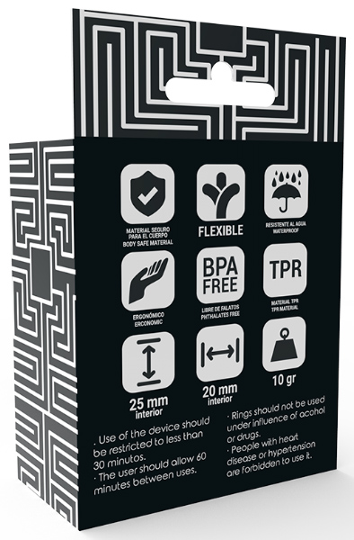 Addicted Toys Penis Ring Set Black - Gaidžio žiedo rinkinys 3