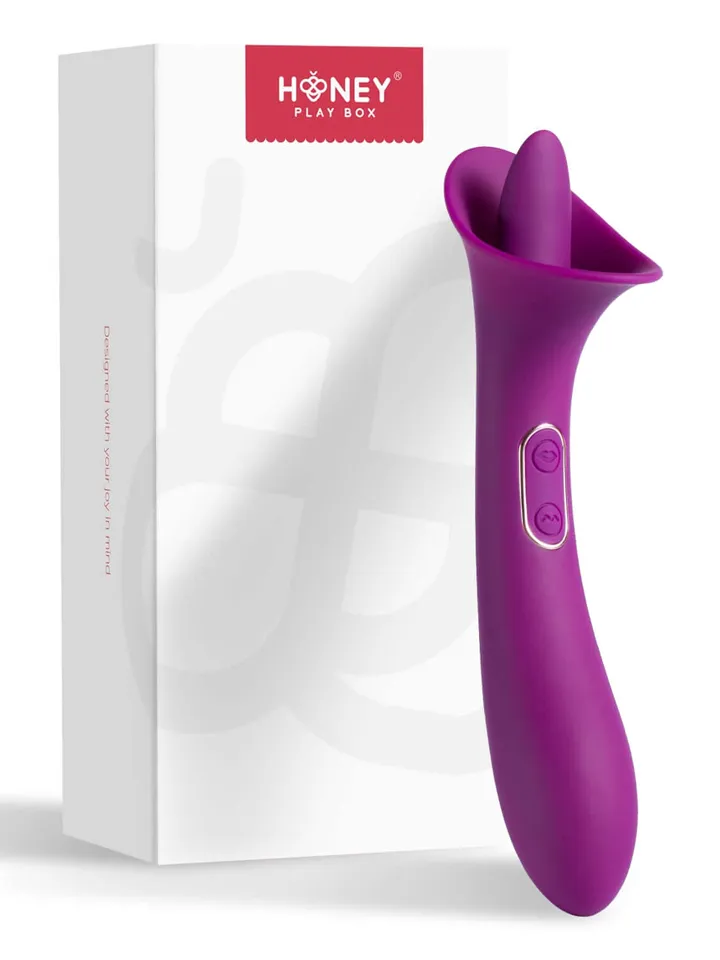 Adele Clit Licking Tongue Vibrator With G-spot Stimulator - Klitorinis vibratorius 4 [full]