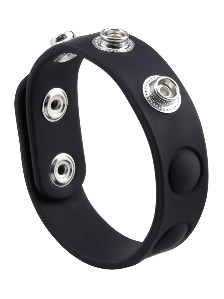 Adjustable Silicone Cock Ring Black - Gaidžio žiedas 1 [full]