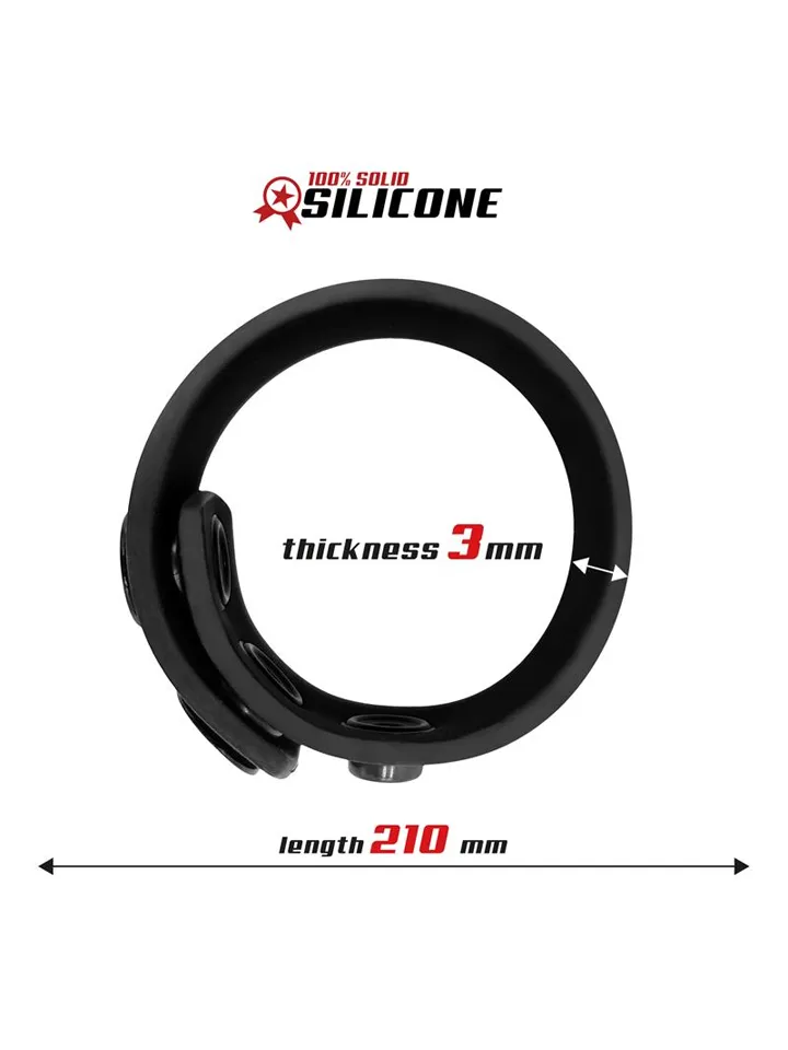 Adjustable Silicone Strip Cock Ring 15-21 cm - Gaidžio žiedas 2 [full]