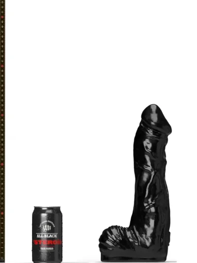 All Black Steroïd Bodybuilder 32,5 cm - Xl dildo 3