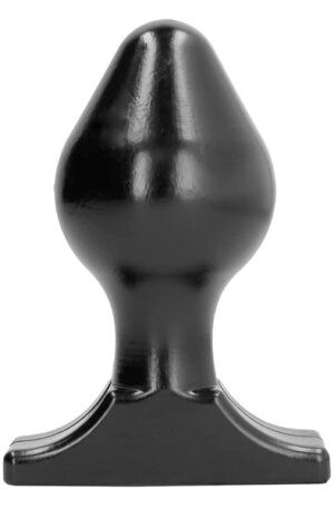 All Black Vinyl Anal Plug 16 cm - XL ButtPug 1