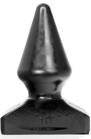 All Black Vinyl Anal Plug 20,5 cm - Papildomas „Girthy“ analinis kištukas 1