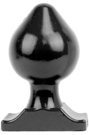 All Black Vinyl Anal Plug 22 cm - XL ButtPug 1