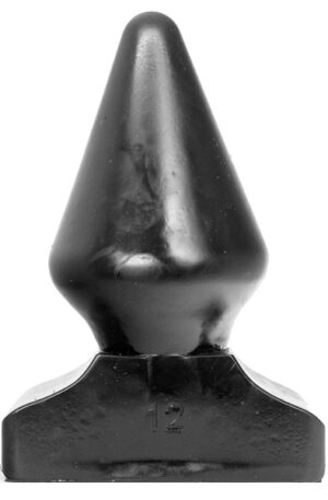 All Black Vinyl Anal Plug 23 cm - Papildomas „Girthy“ analinis kištukas 1