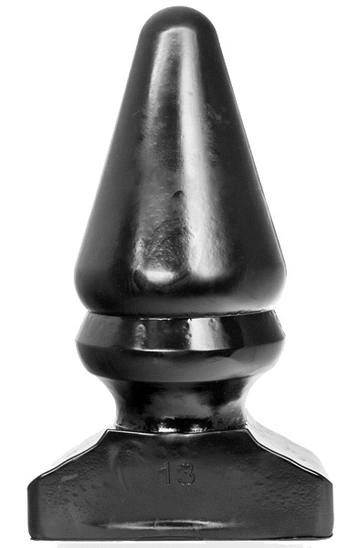 All Black Vinyl Anal Plug 28,5 cm - Papildomas „Girthy“ analinis kištukas 1
