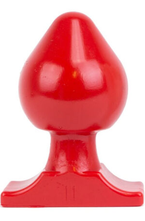 All Red Vinyl Anal Plug 19 cm - Papildomas „Girthy“ analinis kištukas 1