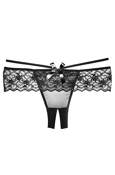 Allure Crotchless Angel Panty - Kelnaitės be tarpkojinės kelnaitės 2