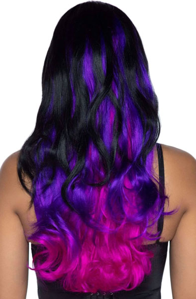 Allure Multi Color Wig Black/Purple - Perukas 2