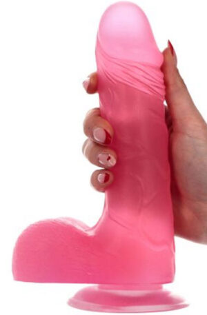 Alvaro Dildo Transparent Pink 23 cm - Dildo 1