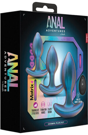 Anal Adventures Matrix Cosmos Plug Kit - Vibruojantis analinis kištukas 1