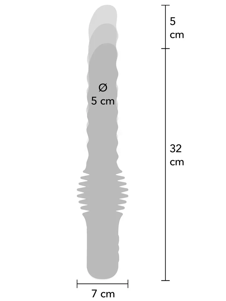 Anal Power Thrusting Vibrator - Vibruojantis analinis dildo 3