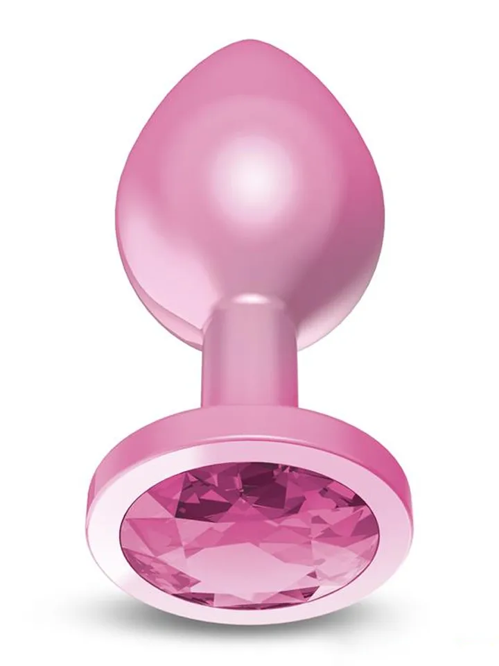 Anodyzed Anal Plug Pink With Jewel Small - Analinis kaištis metalinis 1 [full]