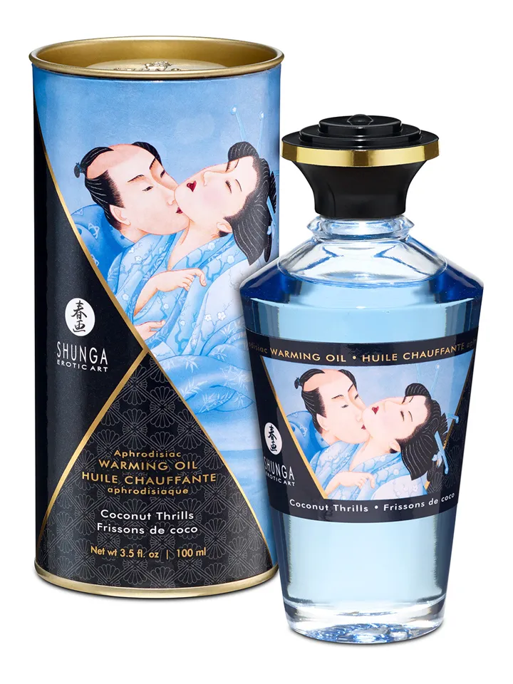 Aphrodisiac Warming Oil Coconut Thrills 100 ml - Kokosų masažo aliejus 1 [full]