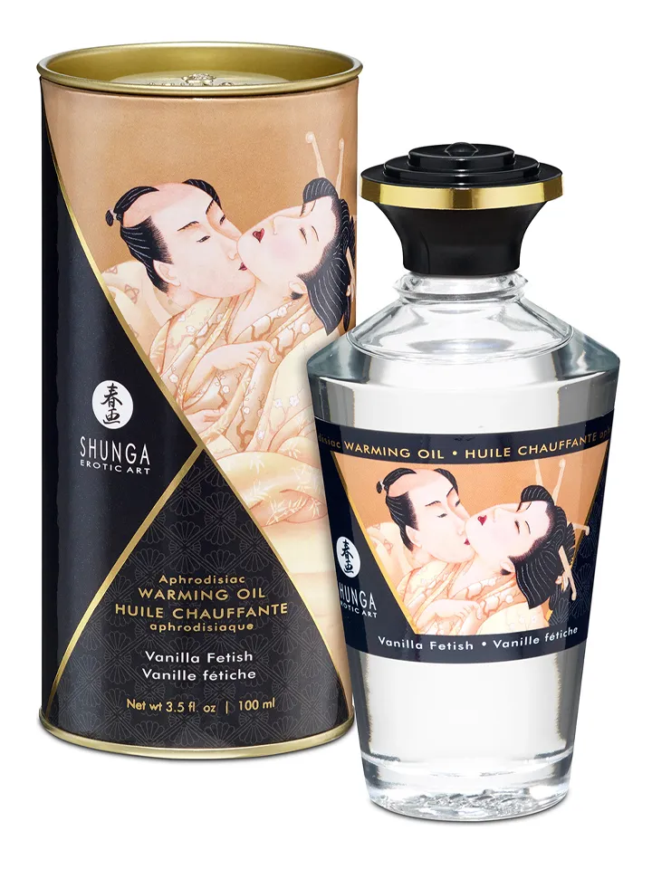Aphrodisiac Warming Oil Vanilla Fetish 100 ml - Masažo aliejaus vanilė 1 [full]