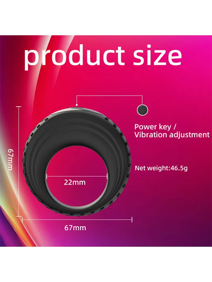 App-Controlled Vibrating Cock Ring - APP kontroliuojamas varpos žiedas 4 [full]