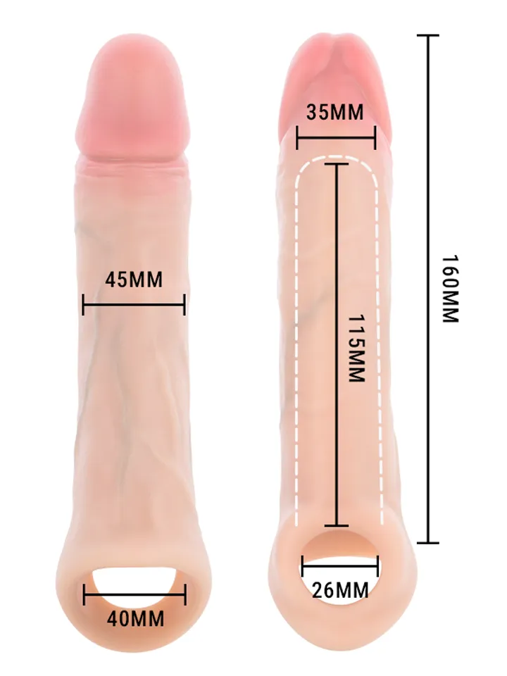 Arnold Vibrator Penis Sleeve With Remote 16 cm - Vibruojantis varpos plėtra 4 [full]