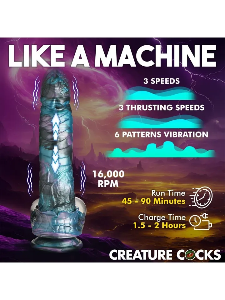 Astro-Thrust Thrusting & Vibrating Dildo 23,5 cm - Monster dildo 3 [full]