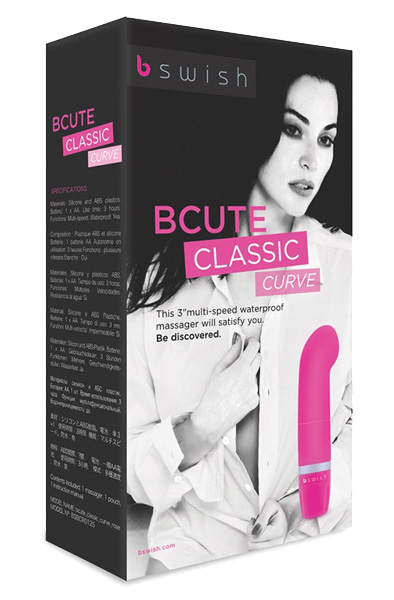 B Swish Bcute Classic Curve Vibrator Rose - G taško vibratorius 2