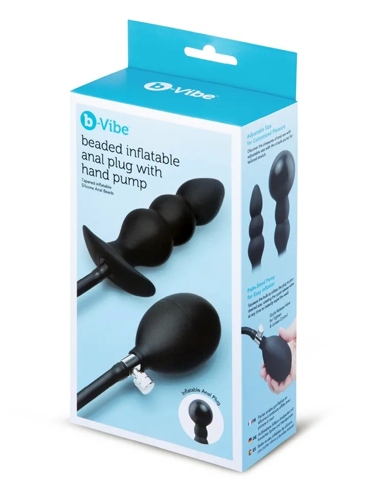 B-vibe Inflatable Anal Plug - Pripučiamas analinis kaištis 4 [full]