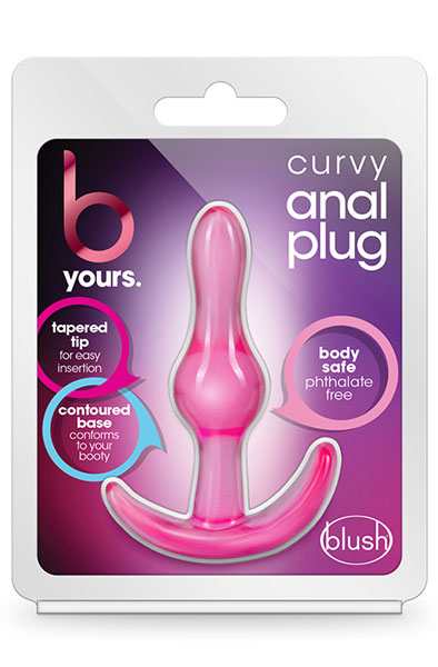 B Yours Curvy Anal Plug Pink - Mini analinis kištukas 3