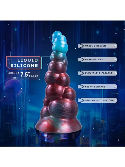 Bad Bubblez Silicone Dildo 19 cm - Dragon dildo 2