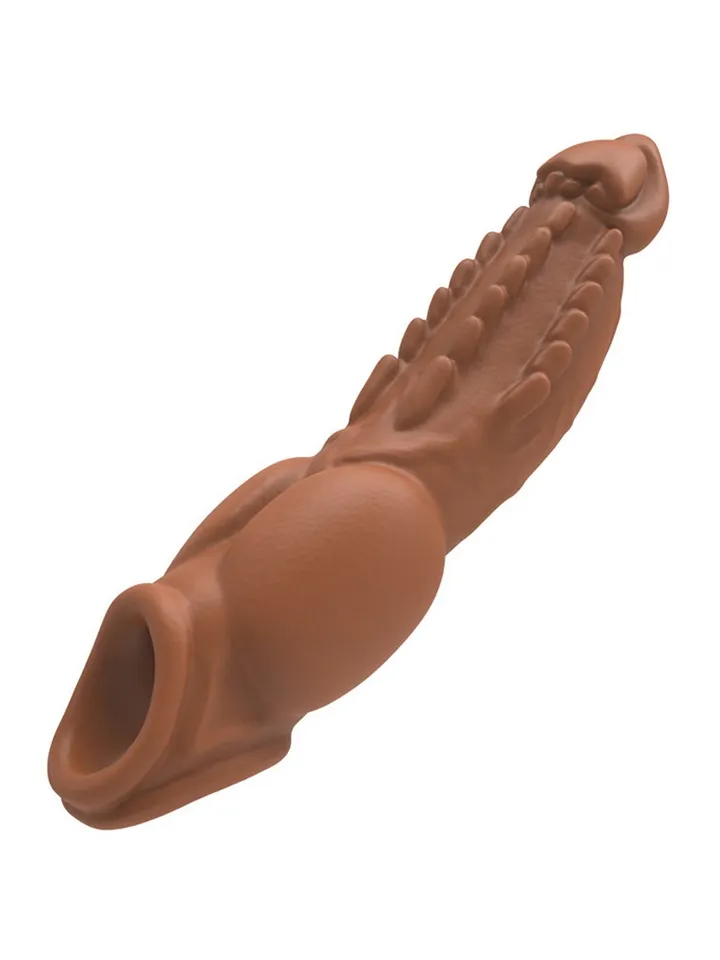 Baolik Vibrating Penis Sleeve 21 cm - Vibruojantis varpos plėtra 3 [full]