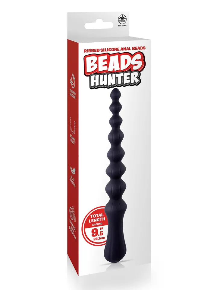 Beads Hunter Ribbed Silicone Anal Beads - Analiniai karoliukai 3 [full]