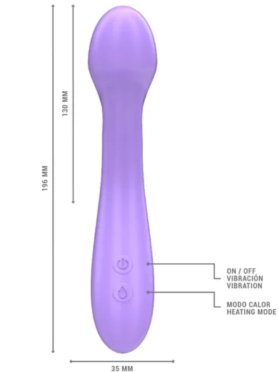 Becky Vibrator Heatable 7 Vibrations - Vibruojantis dildo 4