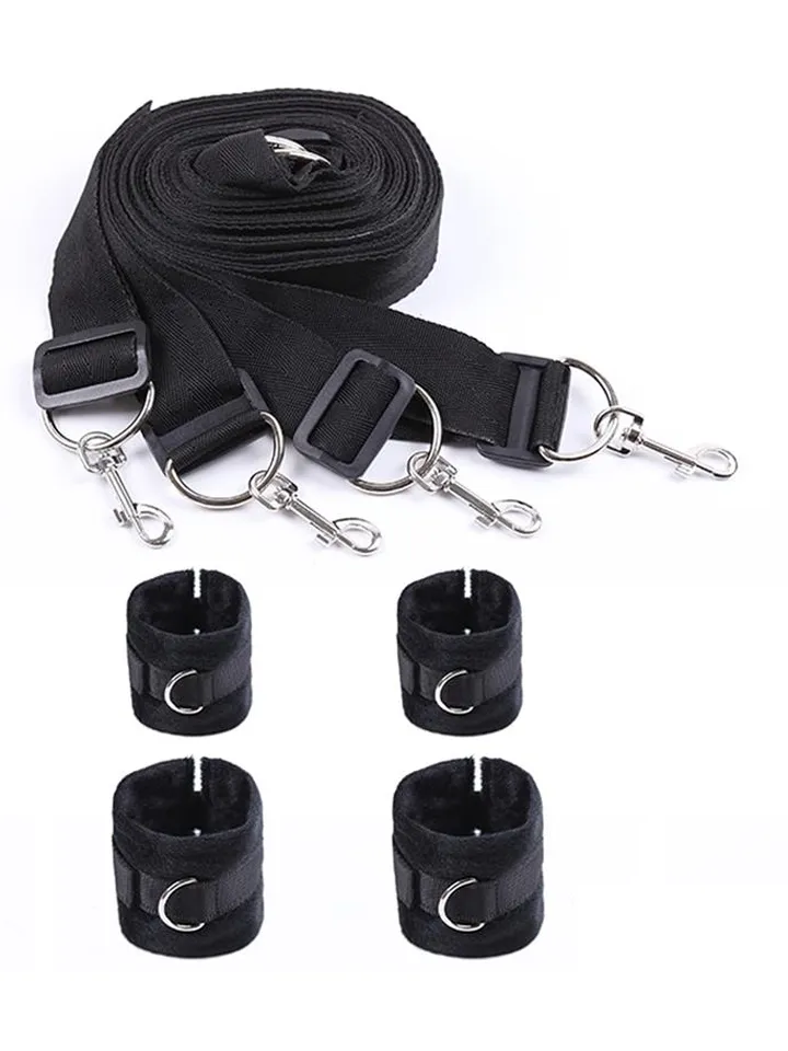 Bed Restraint Set With Cuffs - Riešas ir kulkšnies rankogaliai 2 [full]