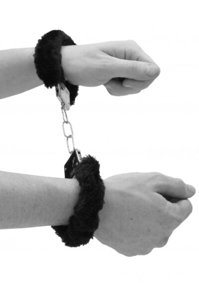 Beginner's Furry Hand Cuffs With Quick-Release Button - BDSM skirti antrankiai 3