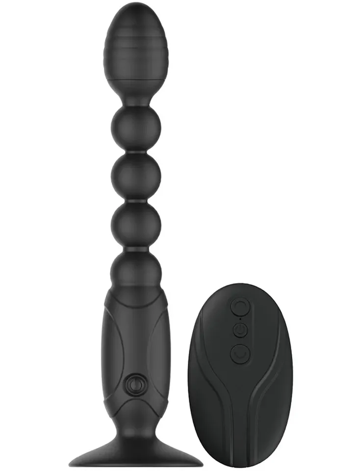 Bendy Bend & Stay In Place Wireless Vibrating Analbeads - Analiniai vibratoriai 1