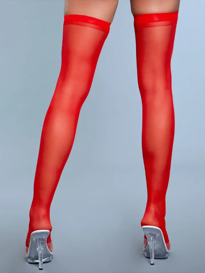 Best Behavior Thigh Highs Red - Nebuvaučiai 2 [full]