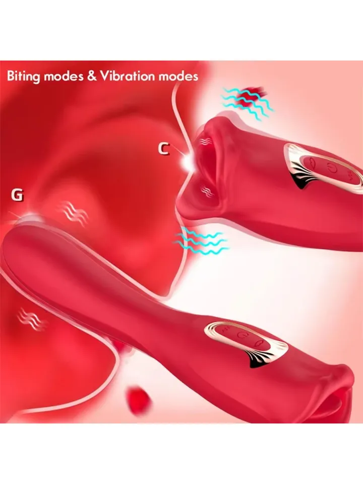 Big Mouth Rechargeable Lip Teasing Vibrator - Klitorinis vibratorius 2 [full]