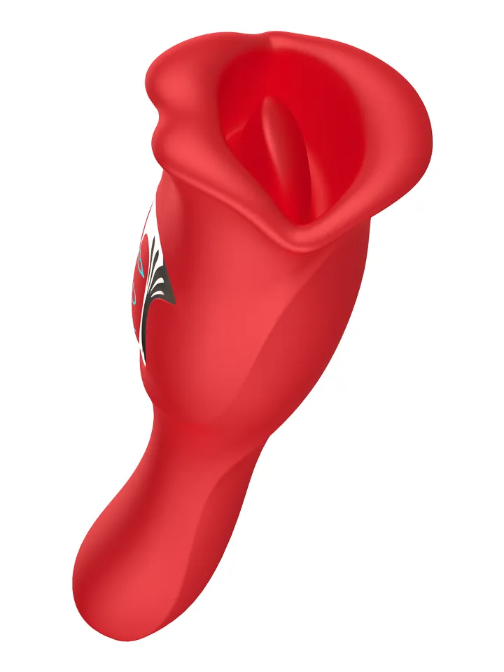 Big Mouth Rechargeable Lip Teasing Vibrator - Klitorinis vibratorius 4 [full]