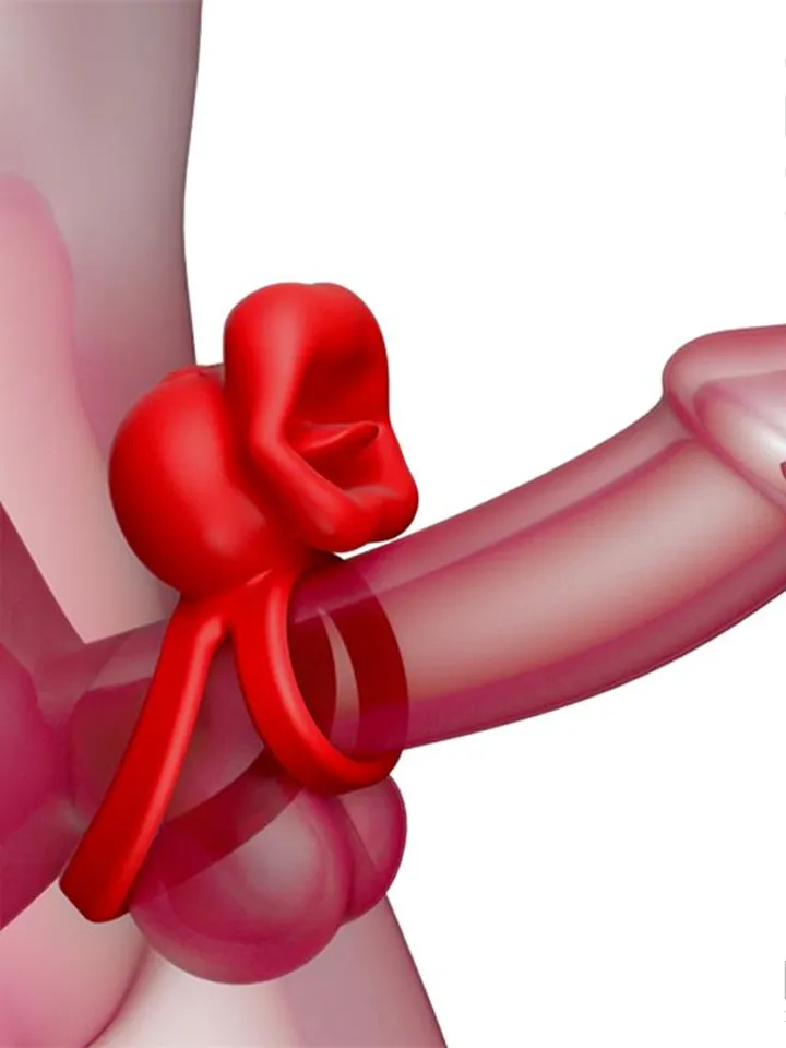 Bittey Cock Ring With Vibration & Biting - Vibruojantis gaidžio žiedas 2 [full]