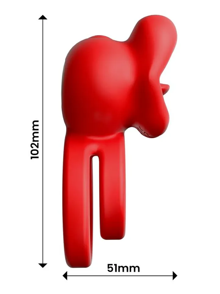 Bittey Cock Ring With Vibration & Biting - Vibruojantis gaidžio žiedas 4 [full]