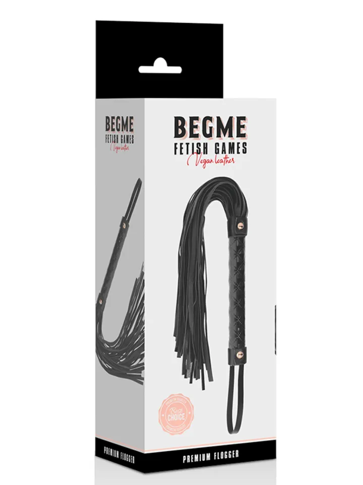 Black Edition Vegan Leather Flogger - Floggeris 3 [full]
