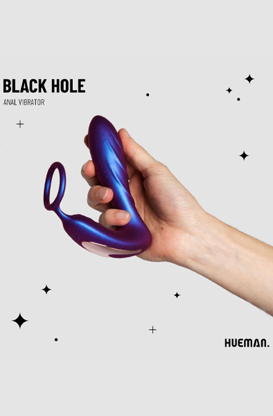 Black Hole Anal Vibrator With Cockring - Prostatos vibratorius su varpos žiedu 4