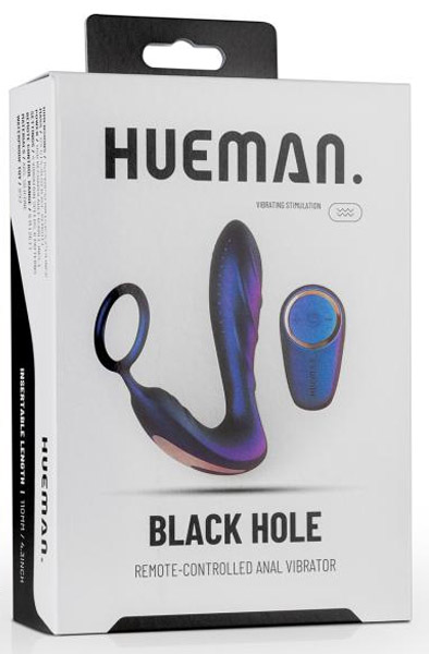 Black Hole Anal Vibrator With Cockring - Prostatos vibratorius su varpos žiedu 8
